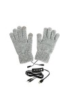 Lecerrot Gants chauffants USB | Gants chauffants dhiver pour les mains, moufles dhiver chauds pour ordinateur portable, gan