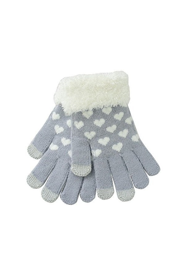 Butterme 1 Paire Mode Automne-Hiver Chaud motif damour Gants tactiles Gants Tricotés Gants à écran Tactile Pour Tous Les TéL