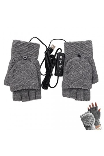 Chauffe-mains USB – Gants chauffants dhiver chauds pour ordinateur portable | Moufles dhiver chaudes pour les mains chaudes
