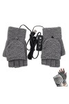 Chauffe-mains USB – Gants chauffants dhiver chauds pour ordinateur portable | Moufles dhiver chaudes pour les mains chaudes