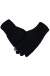 Hommes Gants en Tricot Automne Hiver Homme Gants Écran Tactile Plus De Velours Mince Solide Moufles daffaires Cold Protectio