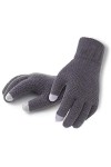 Hommes Gants en Tricot Automne Hiver Homme Gants Écran Tactile Plus De Velours Mince Solide Moufles daffaires Cold Protectio