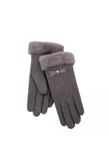 QLSWZC gants hiver femme chaud Gants de cyclisme en plein air rembourrés et épaissis for lhiver des femmes Écran tactile bou