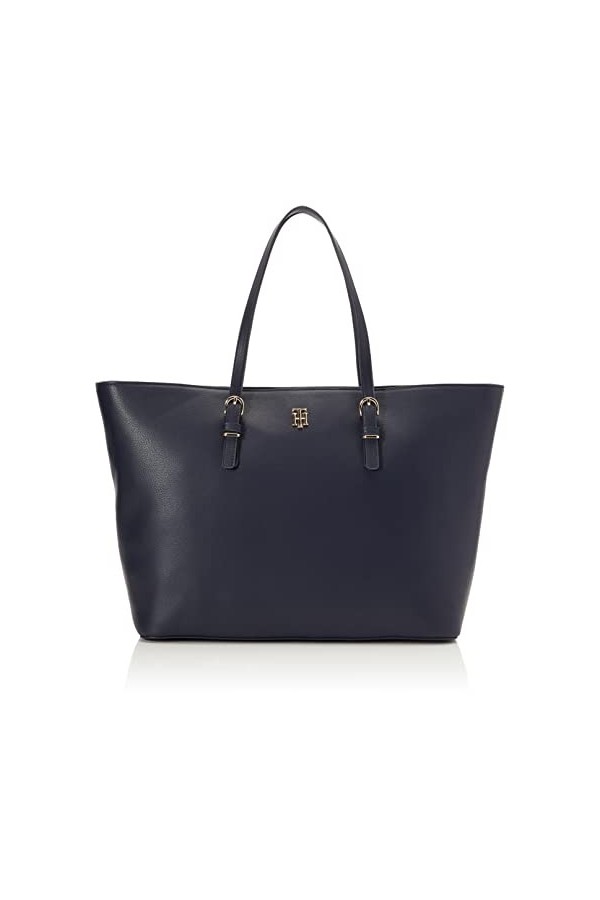Tommy Hilfiger Sac à Main Femme TH Timeless Med Tote en Similicuir, Noir Black , Onesize