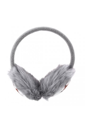 Sudawave Womens Girls Winter Fashion réglable en fausse fourrure EarMuffs bande dessinée Ear chaudières cache-oreilles Gris 