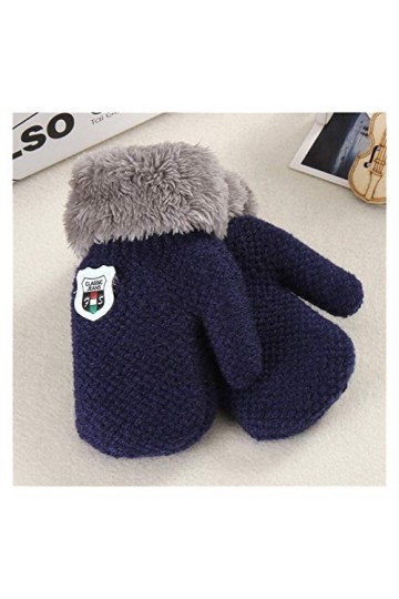 Aolongjs Gants tricotés Bébé garçons Filles Gants tricotés Corde Chaude Doigt Complet Mitaines Gants pour Enfants en Bas âge 