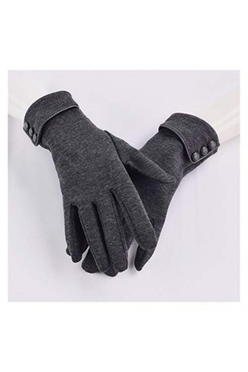 JBIVWW Femmes Touch Gants dhiver décran Automne Chaud Gants Poignet Mitaines de Conduite de Ski Coupe-Vent Gants Color : G