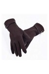 JBIVWW Femmes Touch Gants dhiver décran Automne Chaud Gants Poignet Mitaines de Conduite de Ski Coupe-Vent Gants Color : G