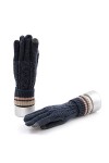 Gants Gants Tricotés Pour Femmes Écran Tactile Chaleur À La Mode Gants DHiver Bleu