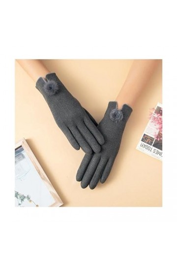 TJOIUY Gants dhiver Mode Dame Gants Femmes Hiver Vintage écran Conduite Coupe-Vent Garder au Chaud Gant Mitaines