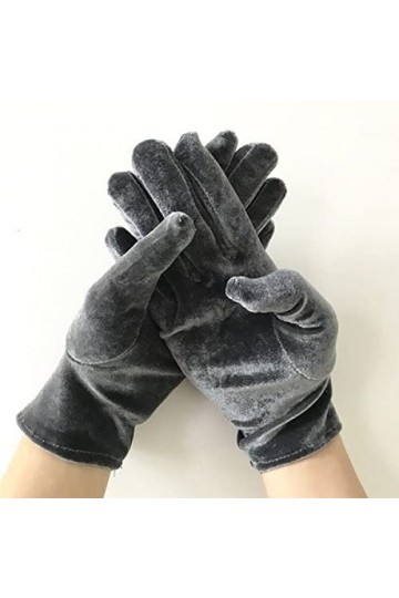 TJOIUY Gants dhiver Femmes Conduite Gants Or Velours léopard Gants Femmes Sexy étiquette Mitaines Automne Hiver Chaud élasti