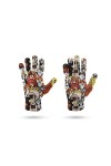 LIUZIXI Gants pour Écran Tactile - Hiver Tricoté Chaud Mignon Animaux De Bande Dessinée Imprimés Moufles Coupe-Vent - Unisexe