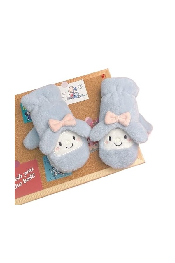 QLSWZC Gants Hiver Femme Chaud Gants féminins Chauds dhiver Coupe-Vent en Peluche Color : B, Size : One Size 