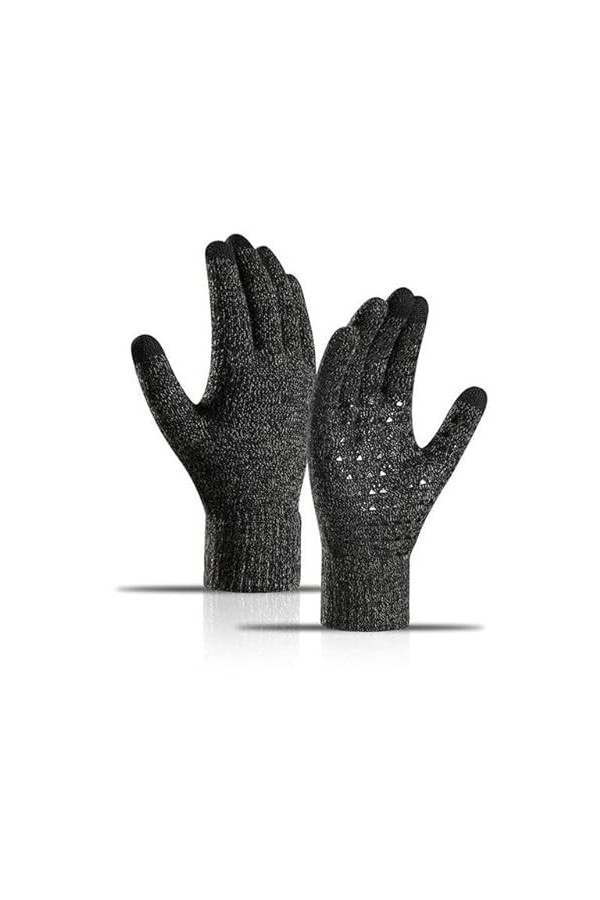 SHRIMAD Écran Tactile Femmes Gants Garder Au Chaud Moufle Coupe-Vent Gant dhiver Doublure en Tricot Doux Antidérapant Extéri