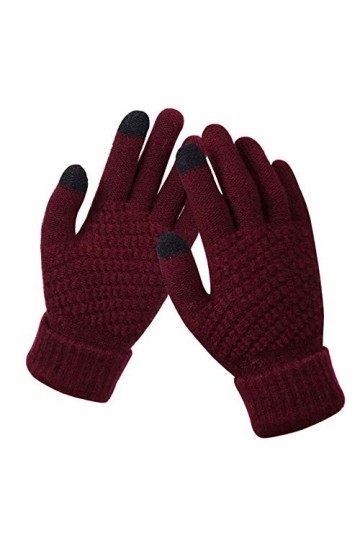 Gants Hiver Chauds Tricotés à écran Tactile pour Femmes, Tricotés Gants de Travail Antidérapants en Polaire Chaude élastique,