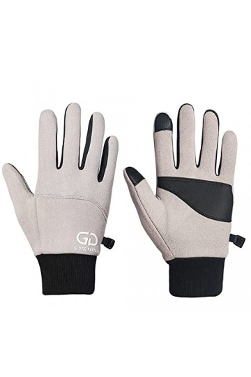 Gants dhiver en peluche épaisse coupe-vent pour femme, kaki, M