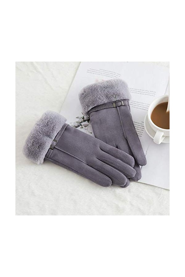 LUOXUEFEI Gants Gants dhiver Chauds Gants pour Femmes Dames Conduite en Plein Air Équitation Mitaines Chaudes