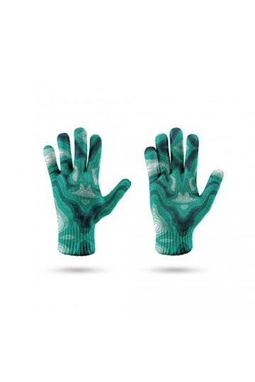 LIUZIXI Gants Tricotés pour Femmes - Gants DÉcran Tactile Coupe pour lhiver - Mitaines Décontractées en Plein Air Imprimées