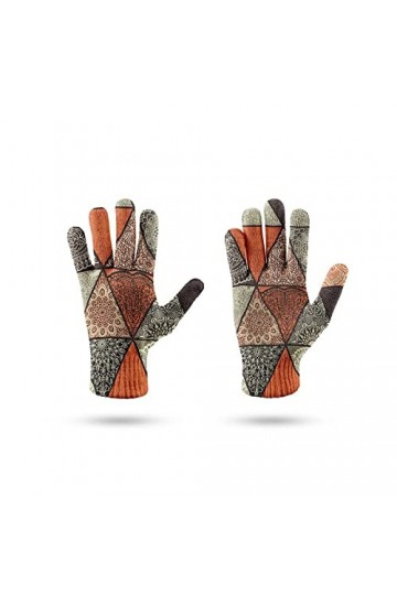 LIUZIXI Gants Chauds À Écran Tactile - Gants Tricotés Antidérapants pour Hommes Et Femmes dhiver - Mitaines À Poignets Côtel