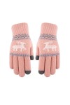 LIUZIXI Gants Tricotés pour Écran Tactile - Mitaines À Poignets Côtelés en Jacquard Épais Et Chauds dhiver - Gants Thermique