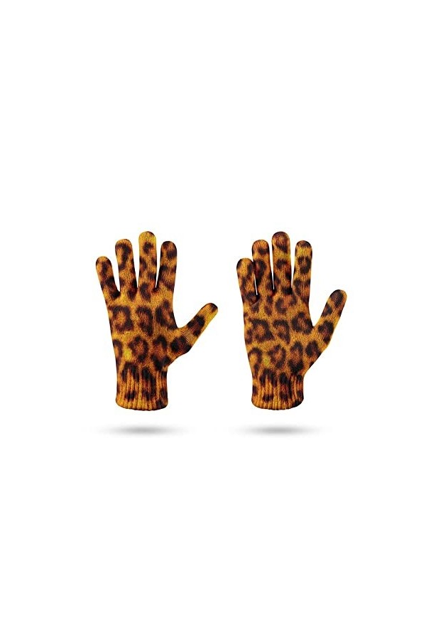 LIUZIXI Gants Tricotés À Écran Tactile - Hiver Hommes Femmes Équitation en Plein Air Running Gants Chauds Coupe-Vent - Mitain