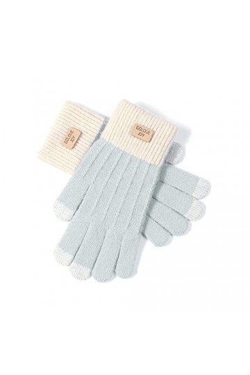 LIUZIXI Gants Tricotés À Écran Tactile - Gants De Sport en Plein Air pour Femmes, Automne-Hiver Et Poignets Côtelés Coupe-Ven