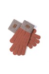 LIUZIXI Gants Tricotés À Écran Tactile - Gants De Sport en Plein Air pour Femmes, Automne-Hiver Et Poignets Côtelés Coupe-Ven