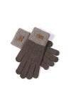 LIUZIXI Gants Tricotés À Écran Tactile - Gants De Sport De Plein Air pour Femmes Automne-Hiver Et Velours Coupe-Vent - Mitain