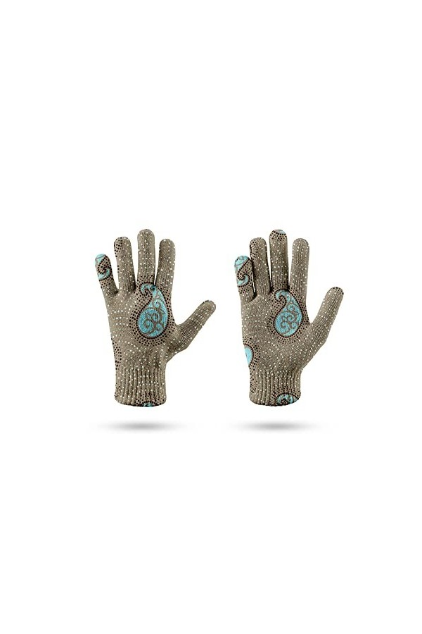 LIUZIXI Gants Tricotés pour Écran Tactile - Hiver Hommes Femmes Équitation en Plein Air Running Gants Chauds Coupe-Vent - Rét