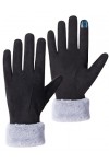 Becellen Gants Femme Hiver, Gants Thermique Tactiles Anti Froid Gants Chaud Confortable pour Fille Mère Petite Amie Main