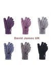 HEAT HOLDERS Gants thermiques pour femme, pouvant être portés en mitaines, en tricot torsadé 2,3&nbsp;Tog, Noir , taille unique