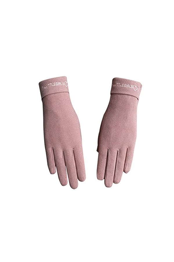 Balakaka Gant Fin Femme Thermique Hiver Gant Idéal avec Antidérapants Coupe-Vent Thermique Ecran Tactile pour la Conduite Lé