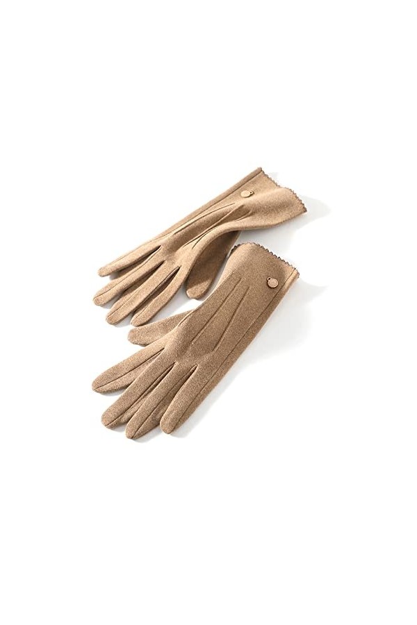 Balakaka Gant Fin Femme Thermique Hiver Gant Idéal avec Antidérapants Coupe-Vent Thermique Ecran Tactile pour la Conduite Lé