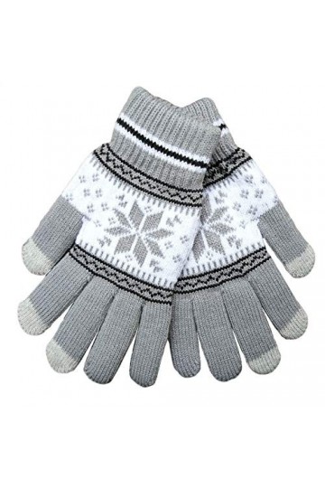 iEverest Gants damant de Noël Gants Tactiles Unisexe Gants Tactiles Hiver/Automne Gants Tactiles Gants Tricotés pour Télépho