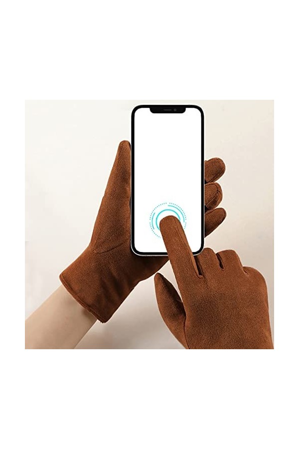 Keepwin Gants pour femme - Gants créatifs tendance - Gants épais et chauds pour lhiver - Gants pour adultes - Moufles pour f