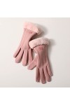 JJPRFO Gants Thermiques pour Femme, Gant en SuéDine, Gants en Tissu De Velours Allemand, Gants Chauds dhiver, Gants à éCran 