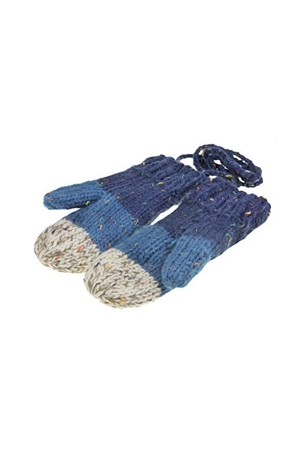 YJZQ Gants Hiver Mignon Gants Tricoté Épaissir Coloré Moufle Immpression Jacquard Gants Chauds Aimable avec la Corde Tour du 