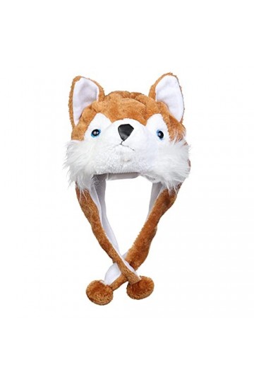 JK Home Mignon Bonnet Animal 3 en 1 Chapeau dhiver Velours Echarpe Gants Cache Cou Oreilles Ours Blanc