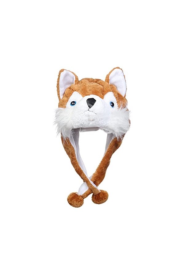 JK Home Mignon Bonnet Animal 3 en 1 Chapeau dhiver Velours Echarpe Gants Cache Cou Oreilles Ours Blanc