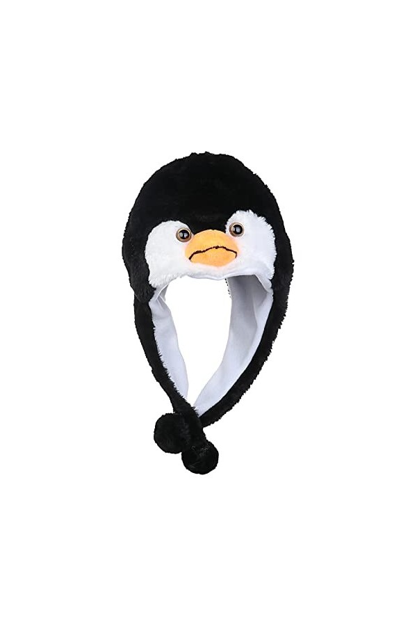 JK Home Mignon Bonnet Animal 3 en 1 Chapeau dhiver Velours Echarpe Gants Cache Cou Oreilles Ours Blanc