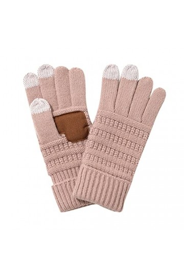 liangp Gants sans doigts Gants dhiver Gants en tricot doux et chauds Noir Jambes longues Chauffe-mains Kawaii Longueur, kaki