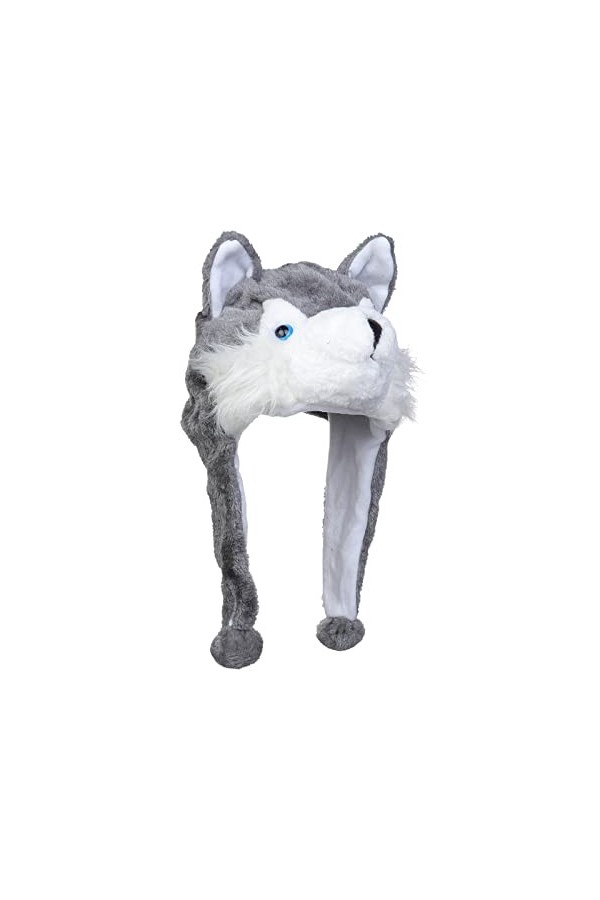 JK Home Mignon Bonnet Animal 3 en 1 Chapeau dhiver Velours Echarpe Gants Cache Cou Oreilles Ours Blanc