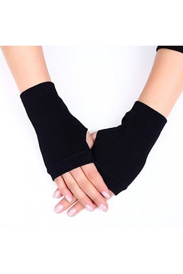 Aolity Gants dhiver Gants Demi-Doigts pour Femmes Hiver Doux Chaud Laine Tricot Bras Gants Doux Chaud Mitaines Handschoenen 