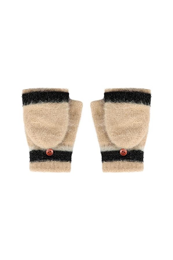 Mitaines dhiver pour femme en fausse fourrure,Mitaines convertibles et chaudes,Mitaines convertibles,Mitaines pelucheuses,Do