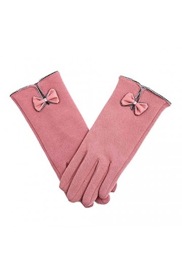 YJLGMM Nouvelle Femelle Automne Hiver Non inversé Velvet Cachemire Full Feuil Dentelle Gants de Dentelle Femmes Coton Touch S