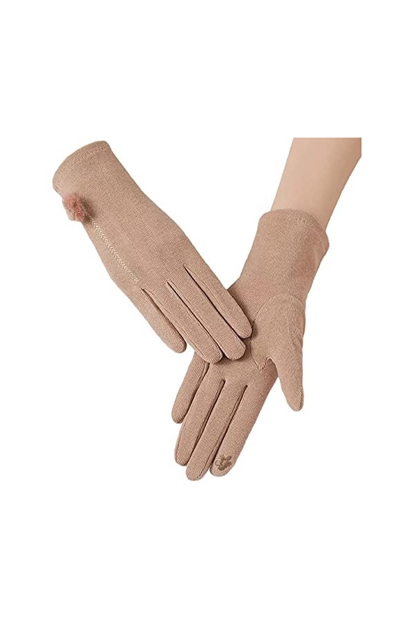 Hiver Chaud Gants à Ecrans Gants épais doublés Tactiles en Peluche Plus Chaud Gants Doublés anti-glisse hivernales pour le sp