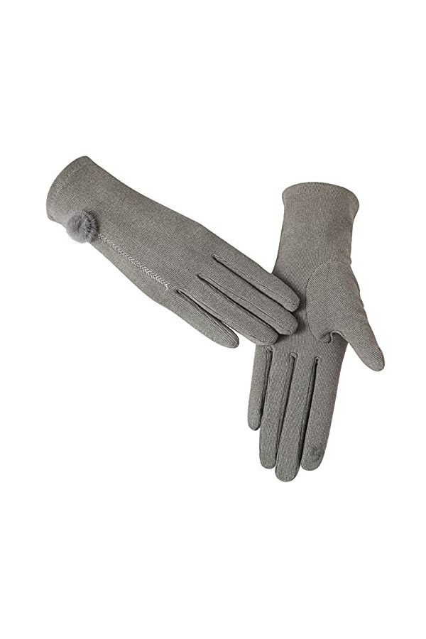 Hiver Chaud Gants à Ecrans Gants épais doublés Tactiles en Peluche Plus Chaud Gants Doublés anti-glisse hivernales pour le sp