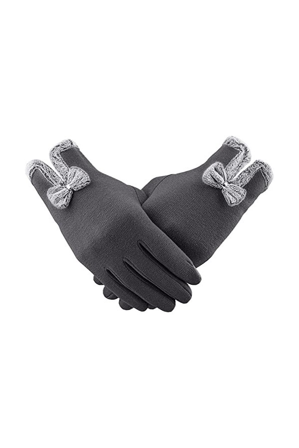 Femmes Hiver Polaire Gants Coupe-Vent Tricot Doublure Chaude Chaud écran Tactile Gants Dames Gants Coupe-Vent Gants de Moto 