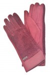 Cham Cham Cham Gants dhiver pour femme 100% polyester Bordeaux 24 x 9 cm