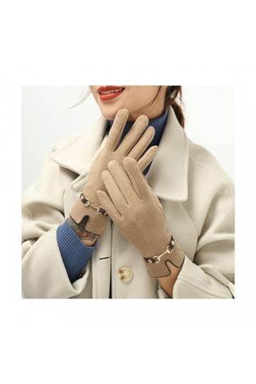 TJOIUY Gants dhiver Mode Simple Mitaines pour Femmes Hiver Chaud Coréen Belle Preuve Au Froid Écran Tactile Vélo Conduite Ga